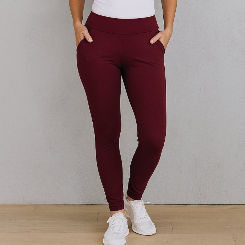 Kohl's SO NWT Women's Red Pull On High Rise Casual Leggings size XS